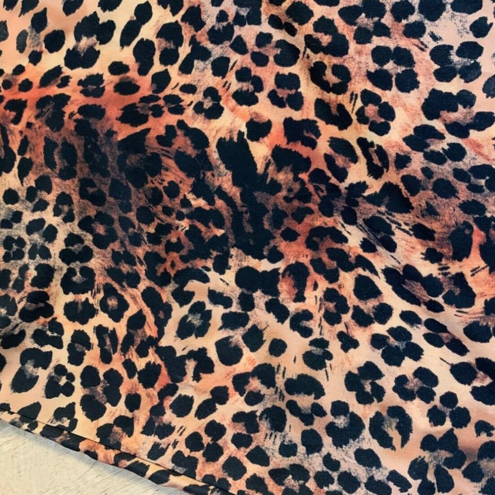 Collusion Graphic Mini Leopard Dress Slip Dress - Picture 2 of 4